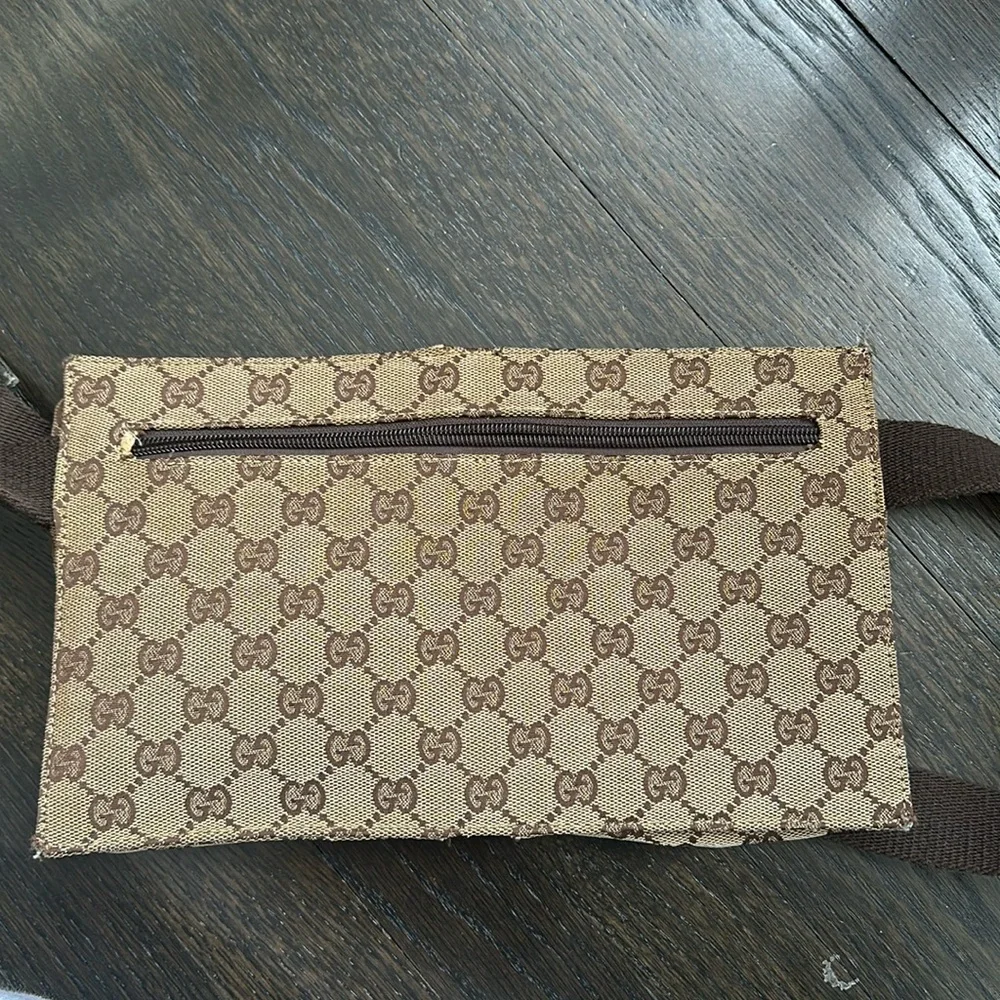 Gucci GG Canvas Web Print Double Pocket BELTBAG